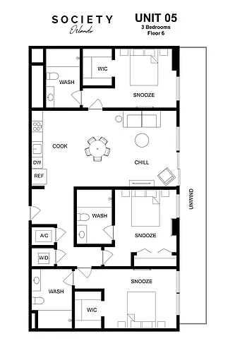 Floor plan 3 Bed - C4