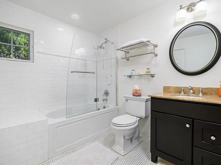 First floor guest bathroom, planned with ADA considerations