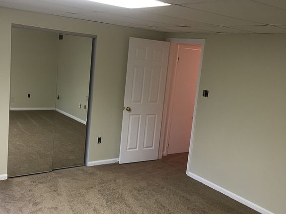 Basement with new carpet