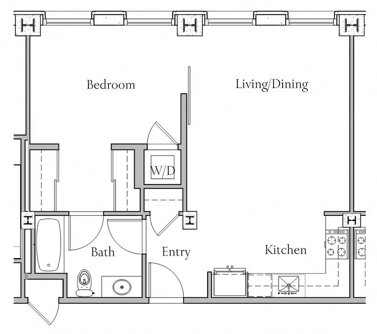 Floor plan Floorplan E