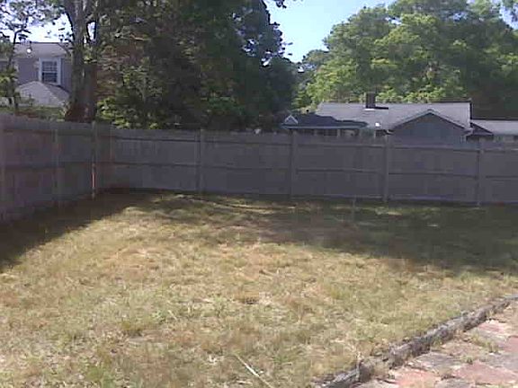 Fenced back yard