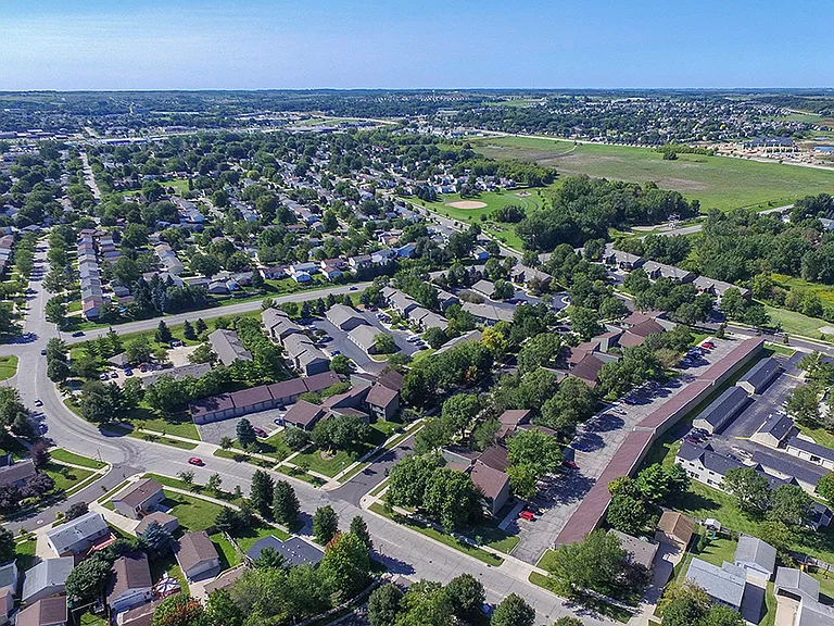 Aerial View of Jordan Creek and Mills