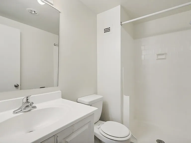 Bright bathroom at Trillium in Fairfax, VA