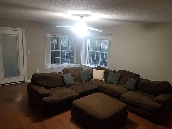 Downstairs Rec Room, double doors lead to backyard