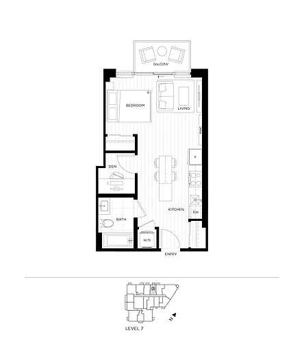 Floor plan T1-0705