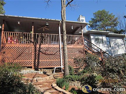 Back yard view of deck