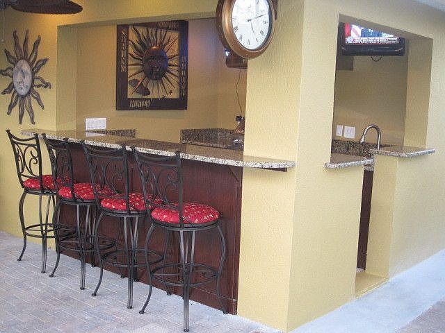Summer Kitchen next to pool.