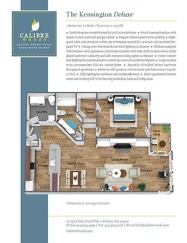 Floor plan Kensington Deluxe