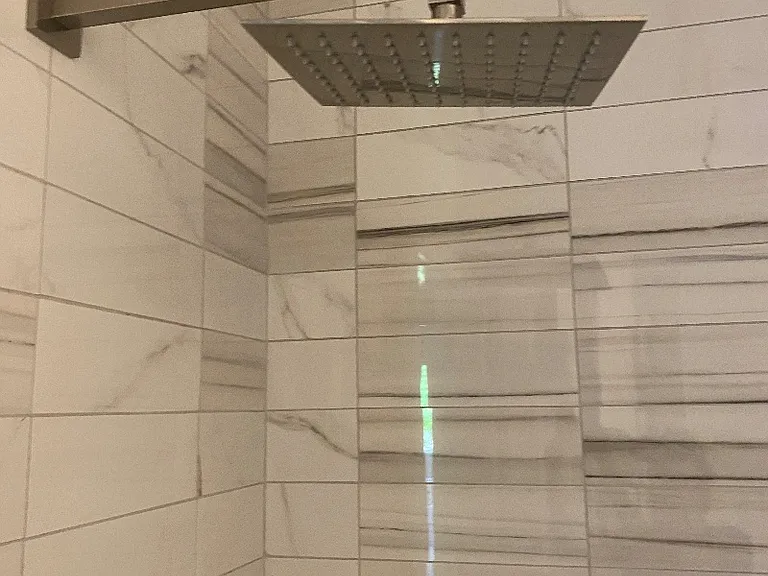 Delta Rain Shower head will give you that spa like relaxing shower you deserve.