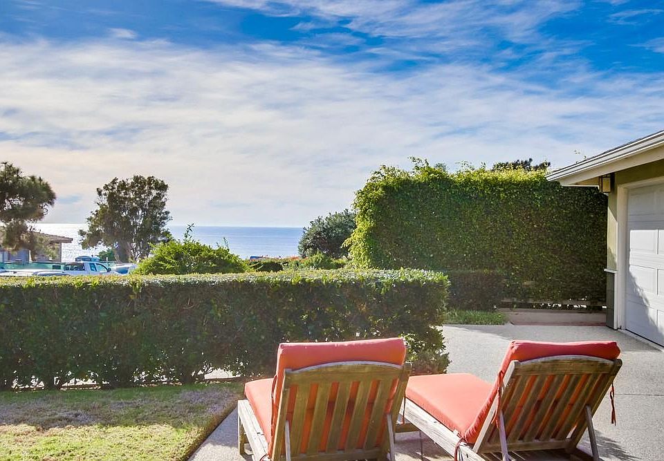 Ocean views from front yard