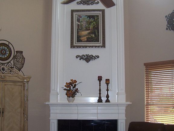 Custom built fireplace