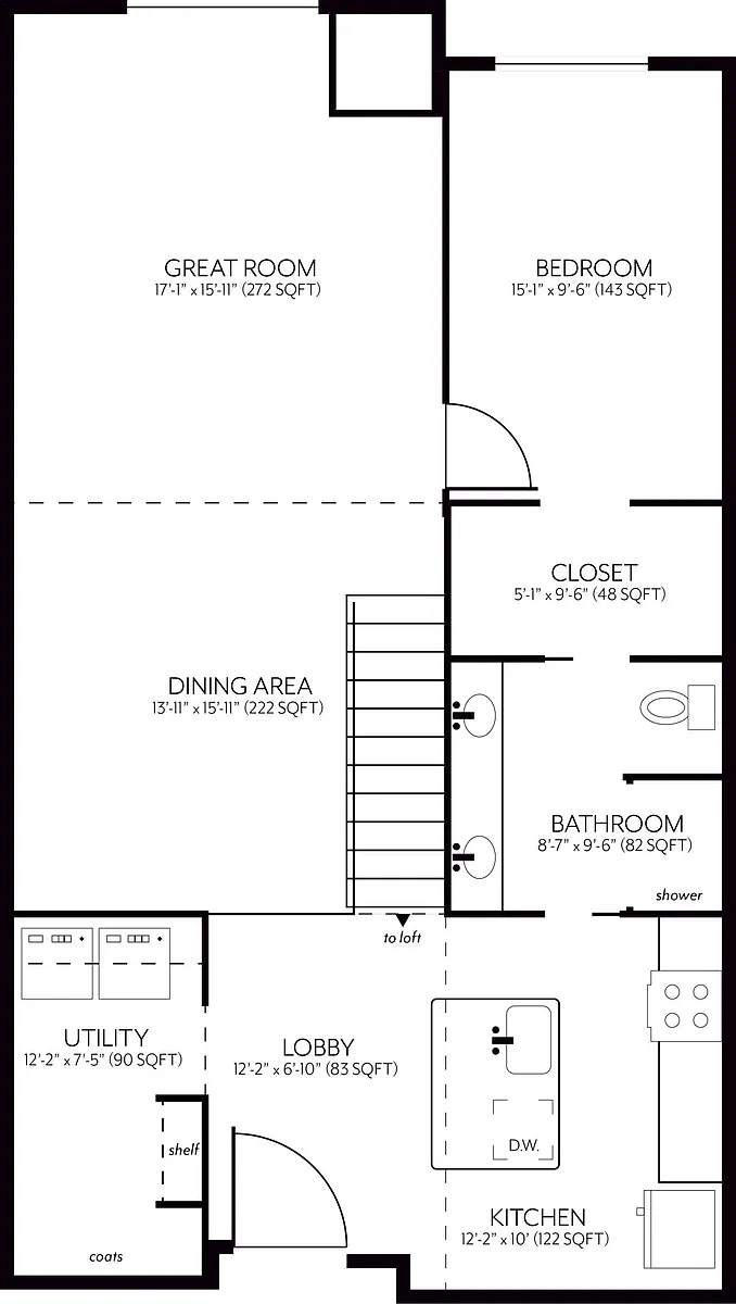 Floor plan D2 - Currently Unavailable