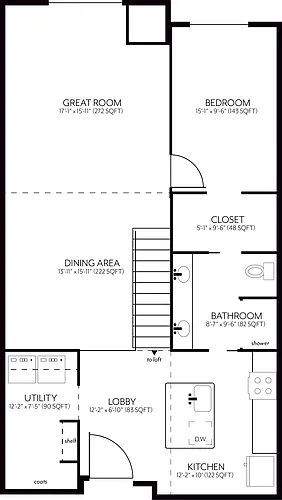 Floor plan D2 - Currently Unavailable