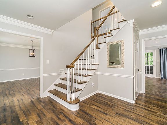 Gleaming hardwoods thru-out