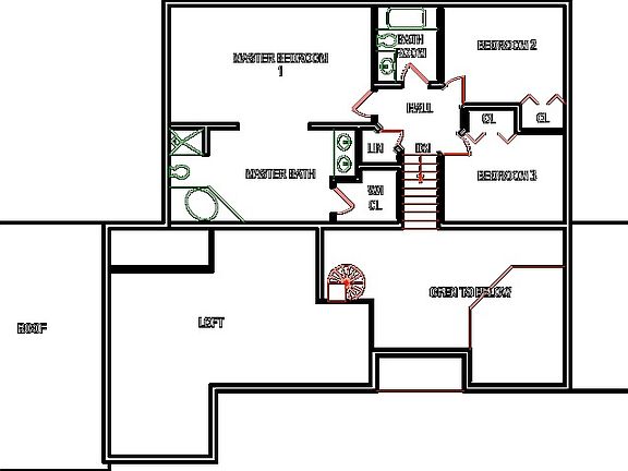 Upper level Floor Plan