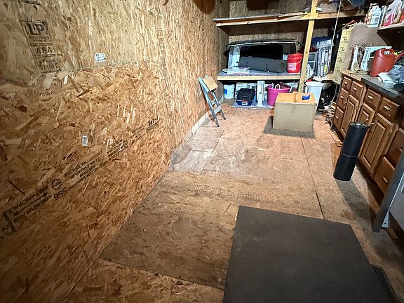 Inside 10' x 20' shed