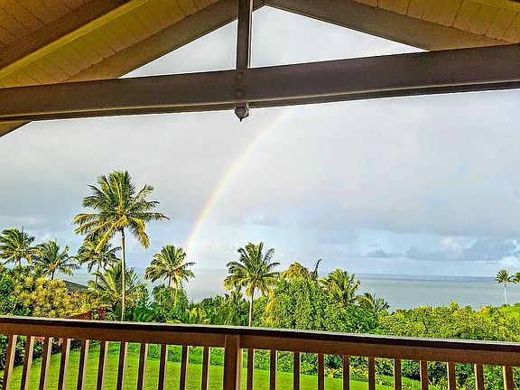 Rainbow off veranda