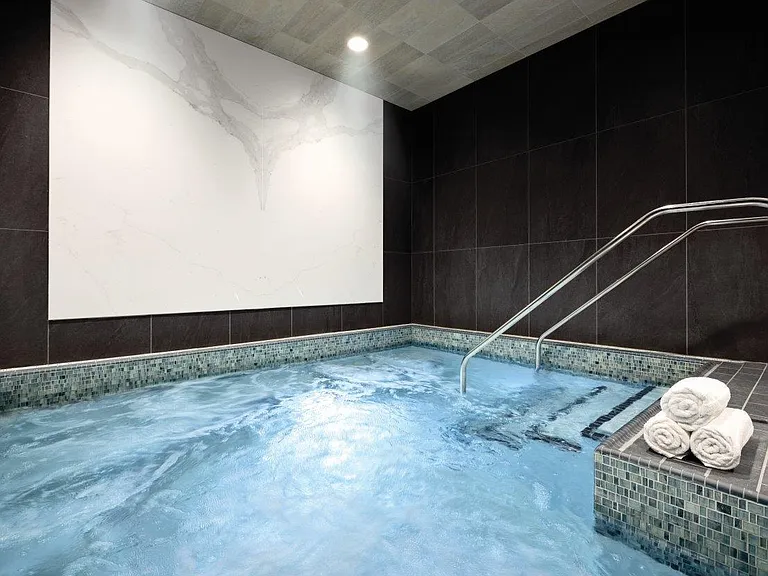 Whirlpool spas within Life Time athletic resort
