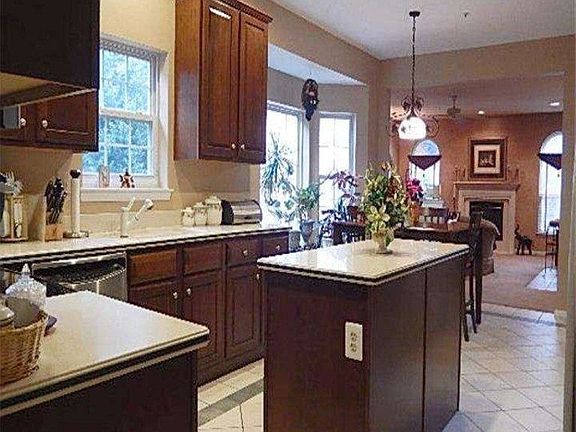 Kitchen view from dining room.