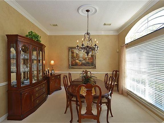 The formal dining room has plenty of room for your holiday gatherings and parties.