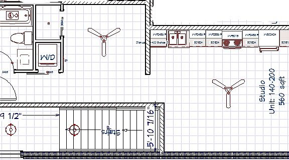 Floor plan of unit 200