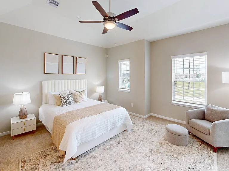 Primary Bedroom with Ceiling Fan (Phase I Plan 4192-S)