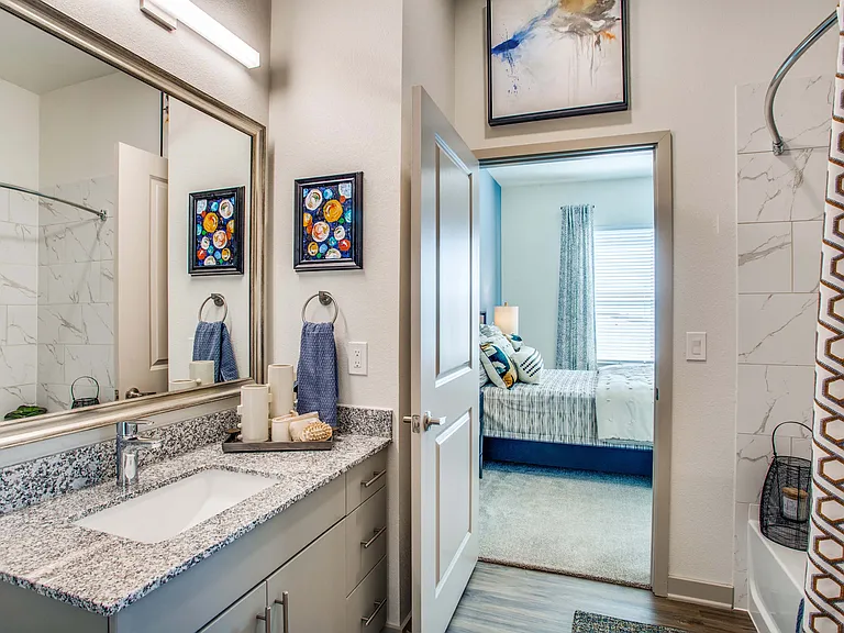 Bathroom with large vanity
