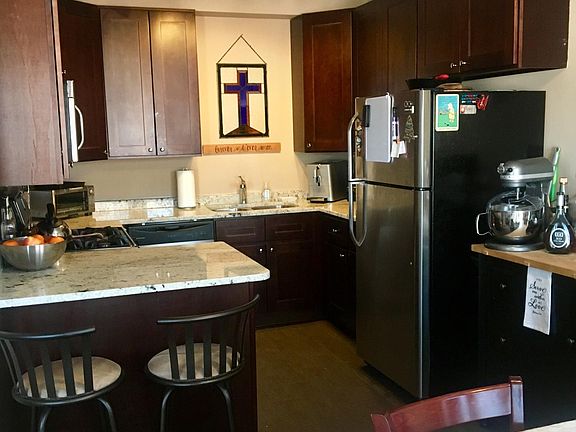 Granite countertops, stainless steel appliances, and tons of
