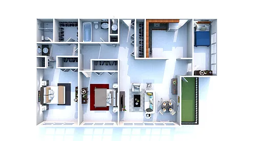 Floor plan Three Bedroom