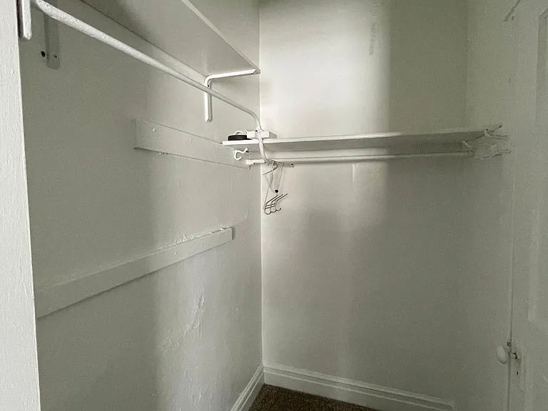 closet has access doors to both bedroom and livingroom