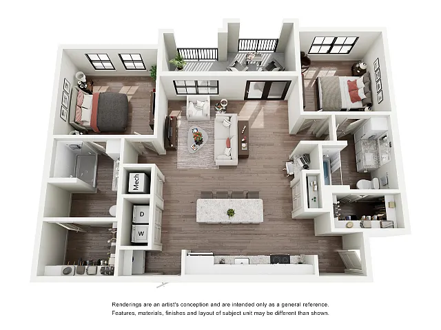 Floor plan A3B