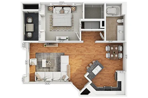 Floor plan 1C1