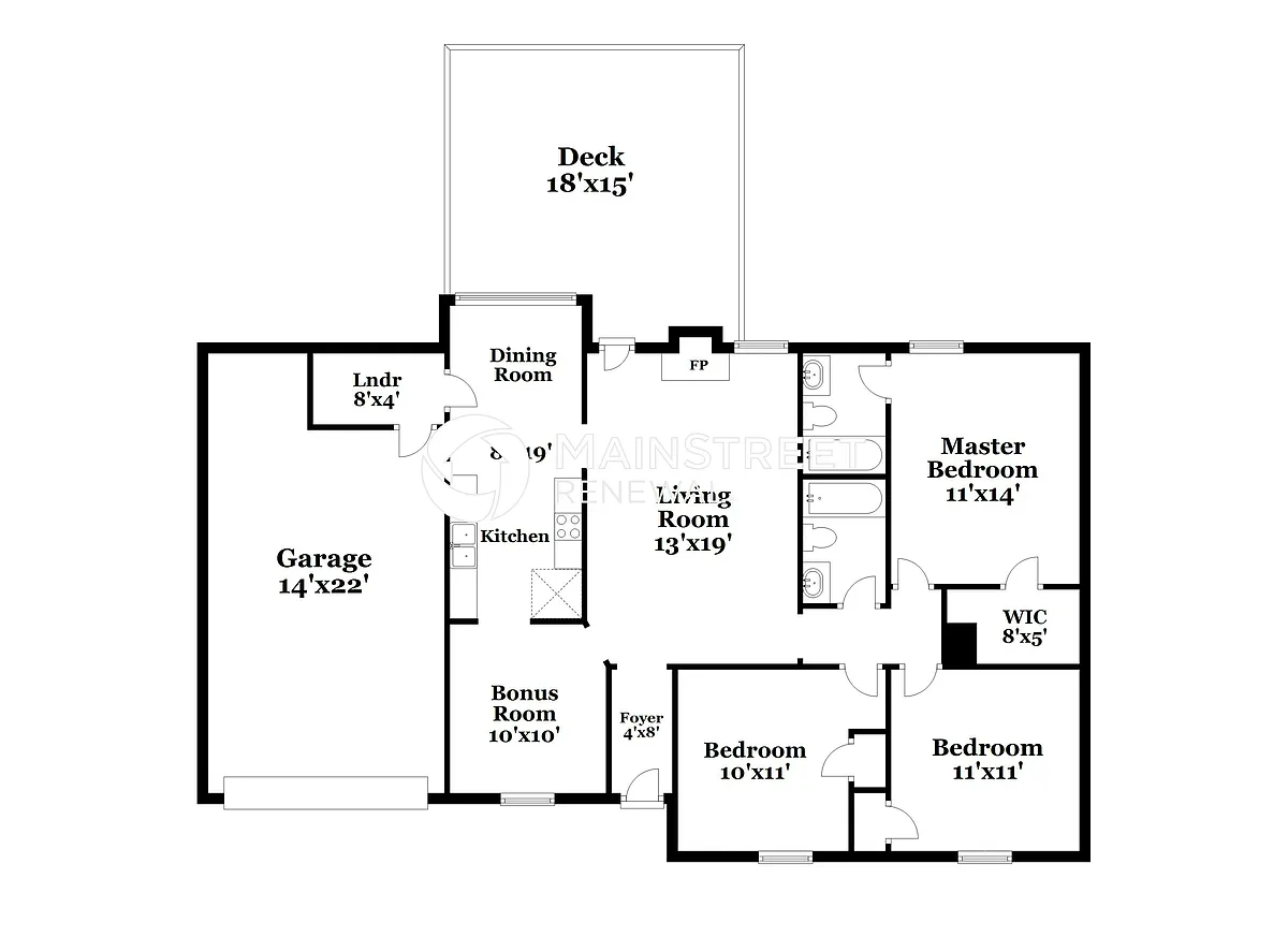 Floor Plan - 309 Oak Timber Ct