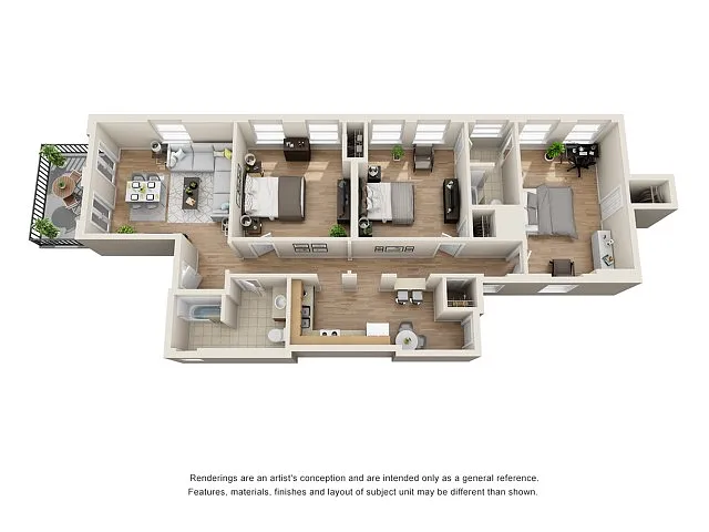 Floor plan 3 Bedroom/ 2 Bathroom