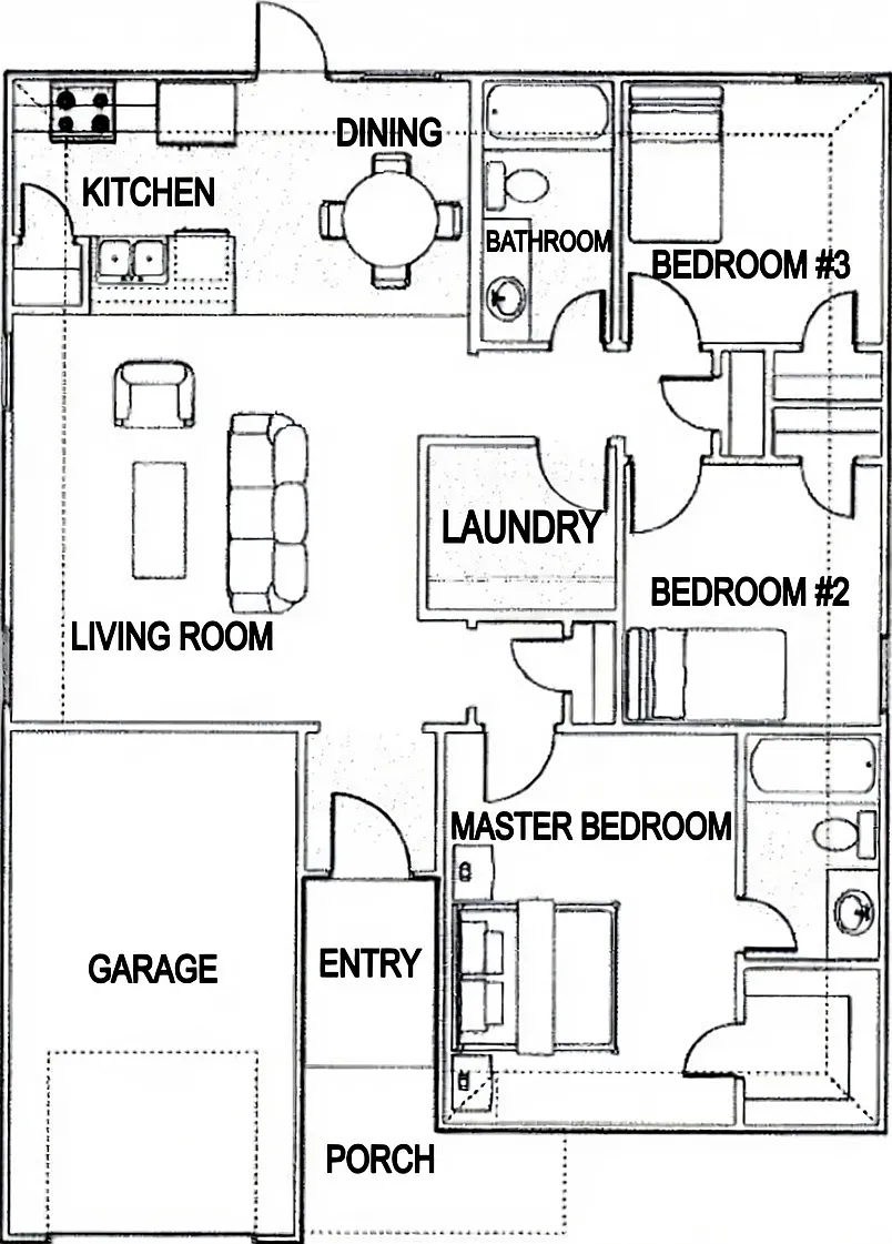 3 bed, 1169 sqft, $1,625 — Photo 2