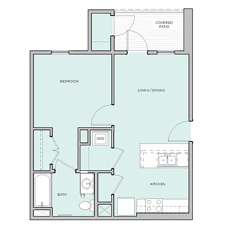 Floor plan 1 Bedroom