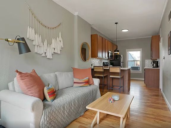 View of Living Room from Front Door