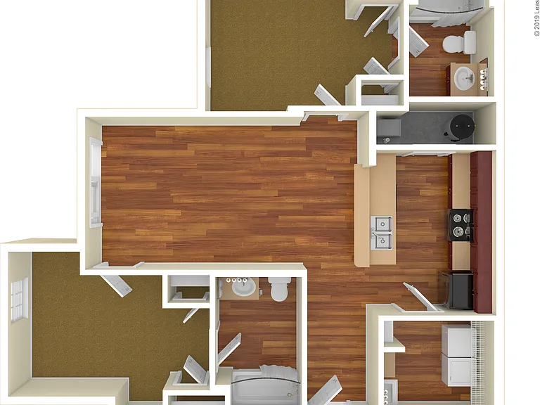 2 Bed 2 Bath