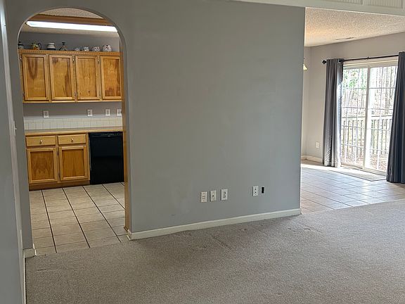 Living room, kitchen, dinette view
