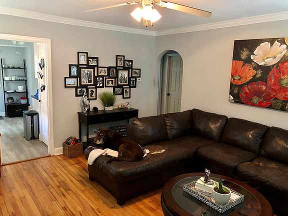 Family Room with Hardwood Floors