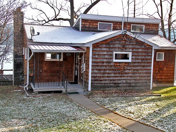 Front porch entry on house