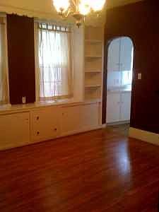Dining Room with Built In Window Seats