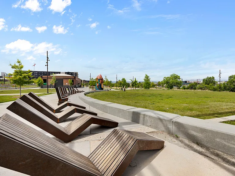 Lounge and let your dog or children play at the art park next door