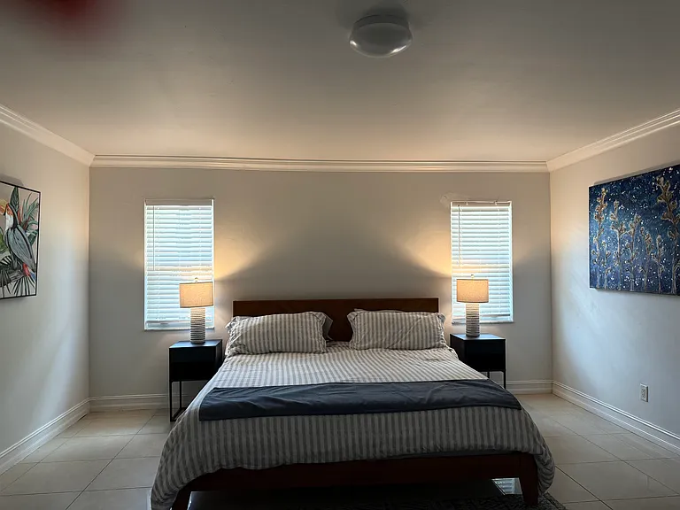 Main bedroom King Bed with private bath