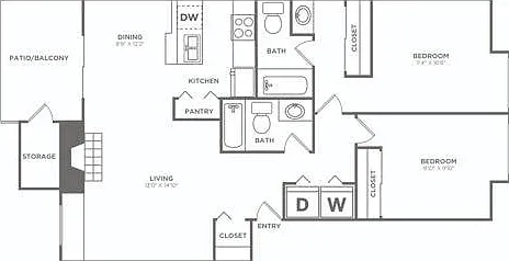 Two Bedroom / Two Bath Renovated | 2 bed 2 bath | 984 sq ft Two Bedroom / Two Bath Renovated | 2 bed 2 bath | 984 sq ft