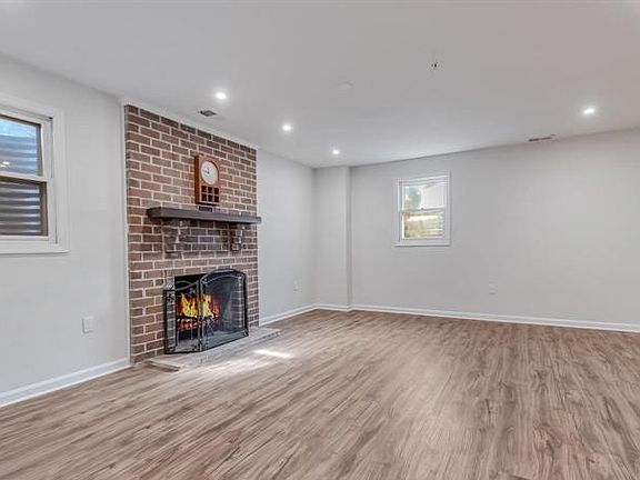 Basement fireplace