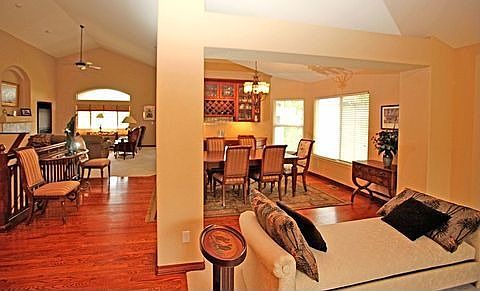 Gorgeous hardwoods open floorplan