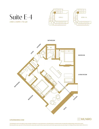 Floor plan E4-1.5 Bed