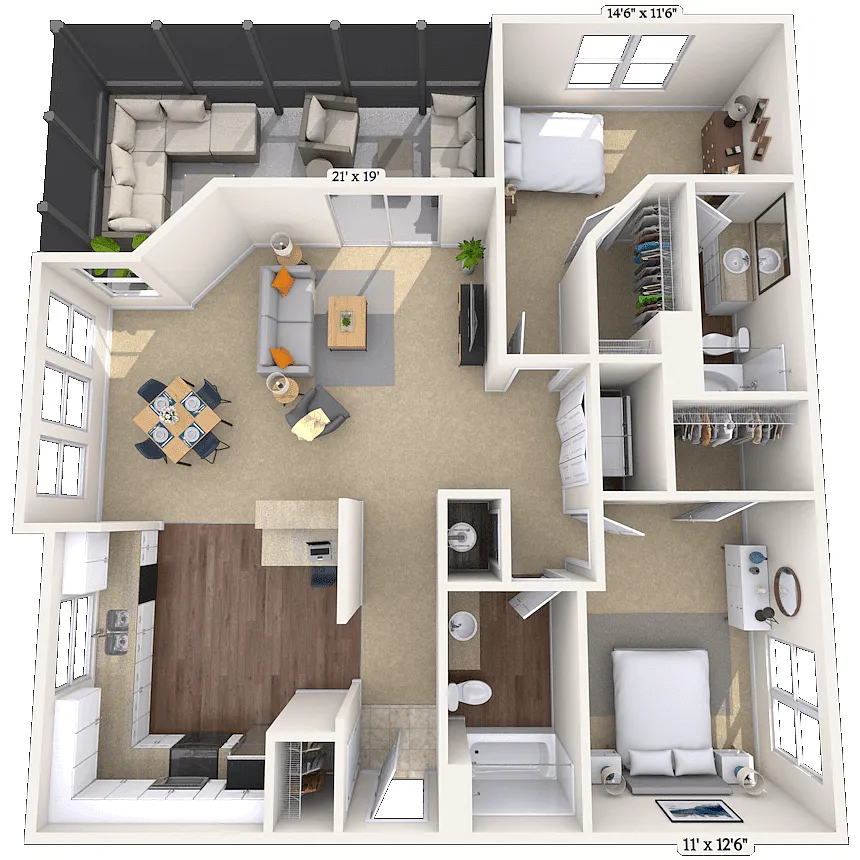 Floor plan Gaspirilla Light