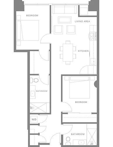 Floor plan Two Bedroom A